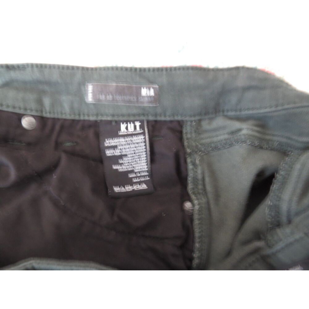 Kut MIA High Rise Fab Ab Toothpick Skinny Jeans Forest Green 12 EUC - Picture 8 of 8